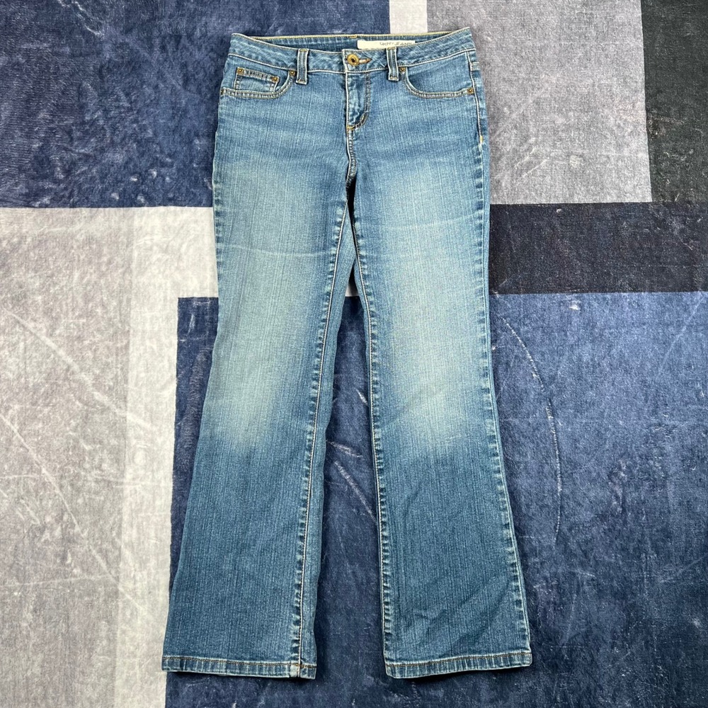 DKNY Jeans Soho Bootcut Medium Wash Denim Pants Womens 8 Blue